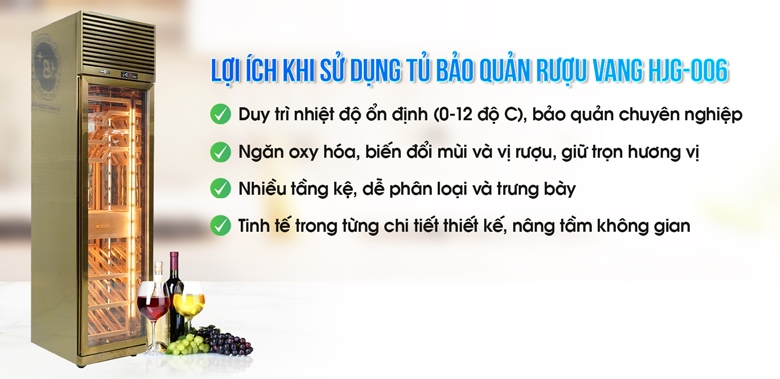Lợi ích của việc sử dụng tủ trưng bày rượu vang chuyên biệt