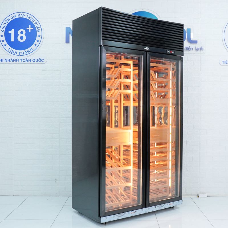Tủ mát trưng bày rượu vang 2 cánh HJG-012 - 1