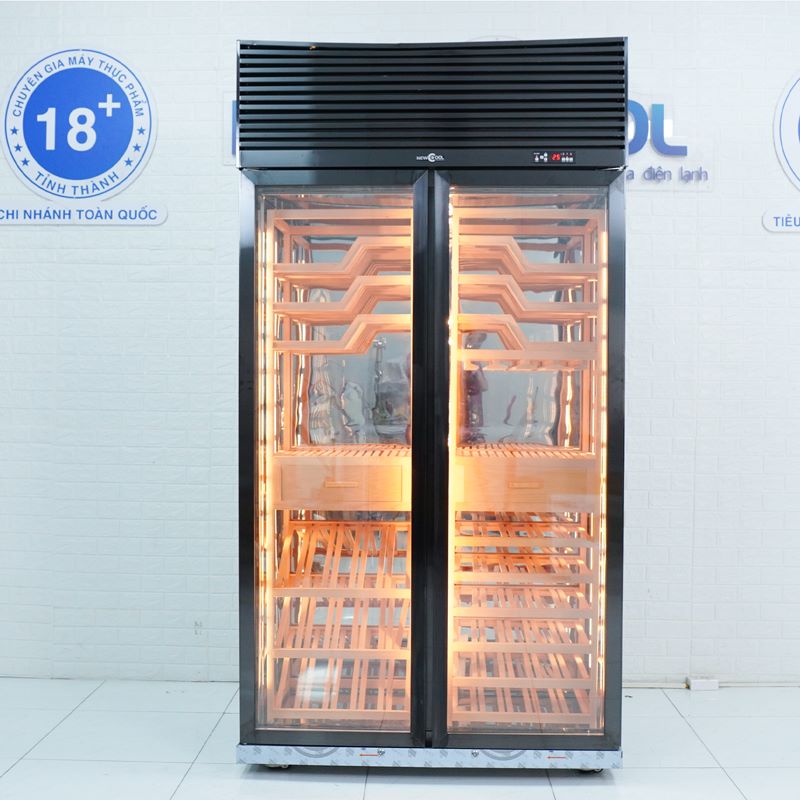 Tủ mát trưng bày rượu vang 2 cánh HJG-012 - 3