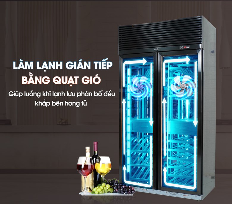 Công nghệ làm lạnh bằng quạt gió giúp hơi lạnh phả đều