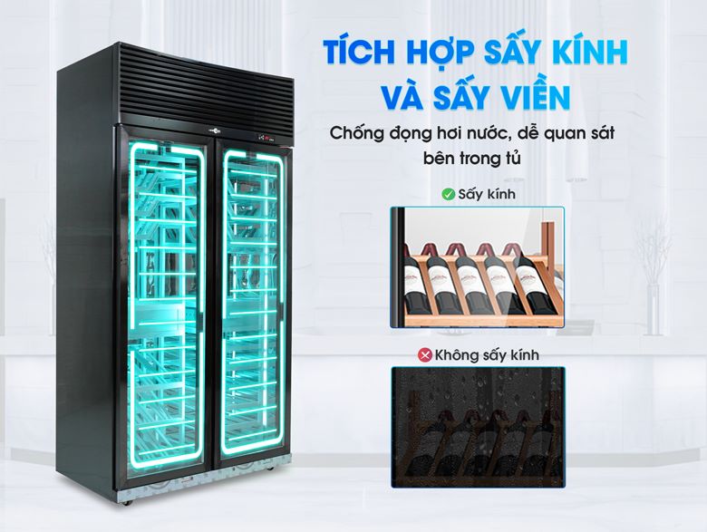 Tích hợp sấy kính và sấy viền - Hạn chế đọng hơi nước