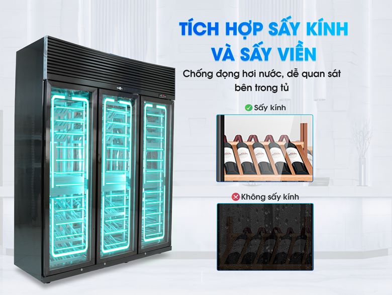 Tích hợp sấy kính và sấy viền