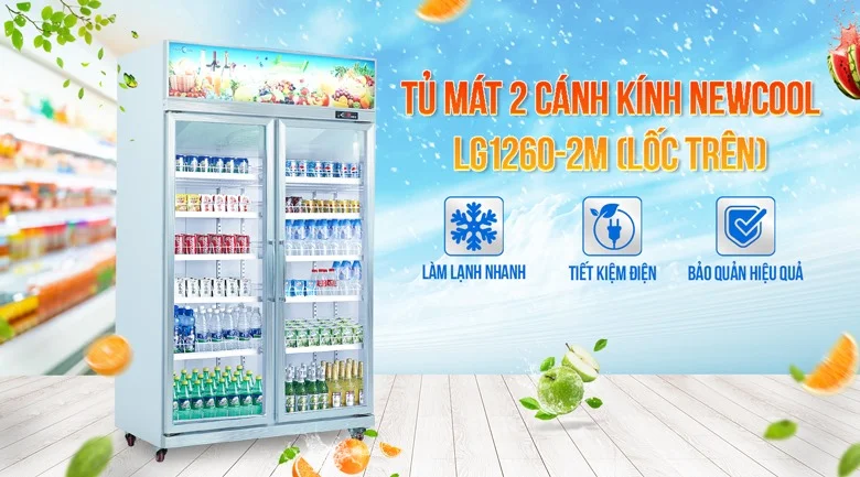 tủ trưng bày Coca-cola tiết kiệm điện năng