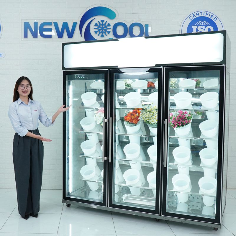 Tủ mát trưng bày hoa tươi 3 cánh ZXY-F018 - 1