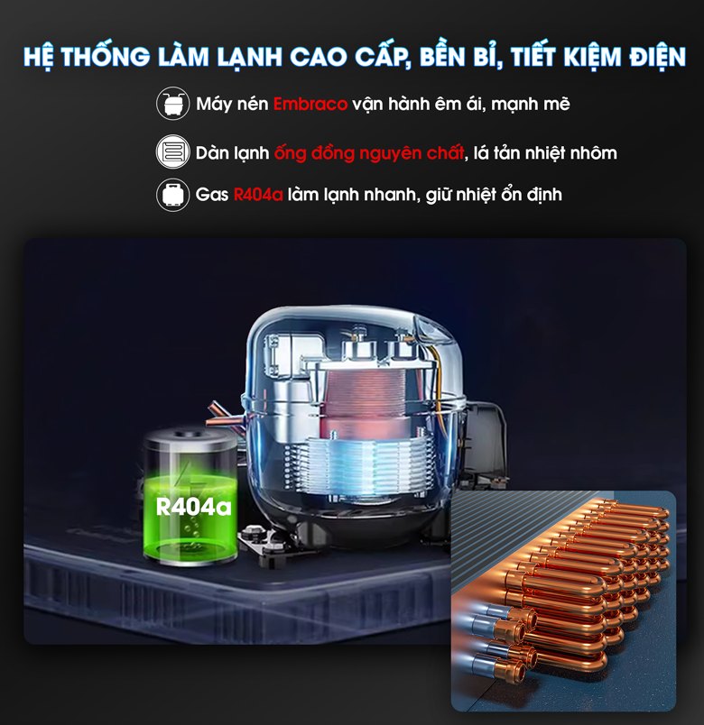 Hệ thống làm lạnh hoạt động hiệu quả