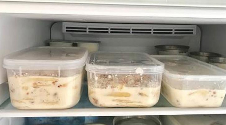 hướng dẫn làm kem chuối, bảo quản