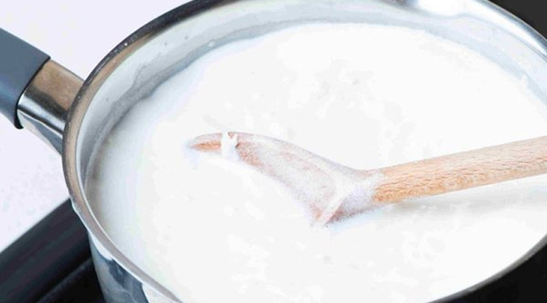 hướng dẫn làm kem dừa, làm hỗn hợp