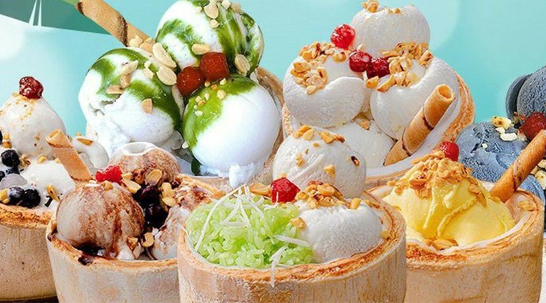 hướng dẫn làm kem dừa trang trí