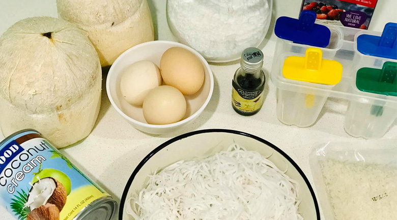hướng dẫn làm kem dừa