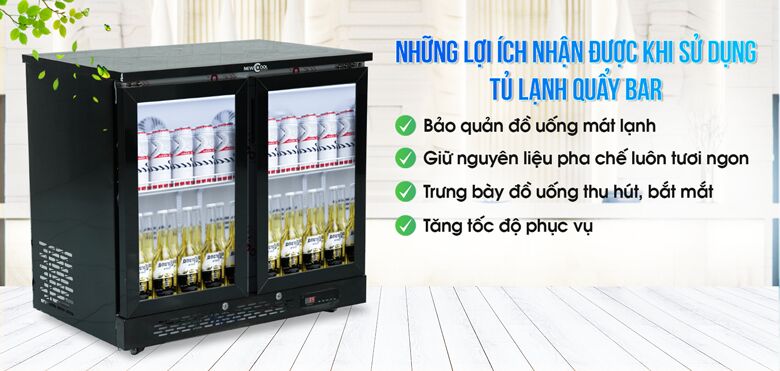 Những lợi ích mà tủ mát quầy bar mang lại
