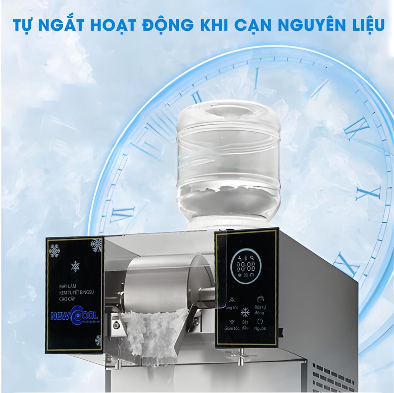 Khi cạn nguyên liệu trong bình, cơ chế tự ngắt sẽ được kích hoạt