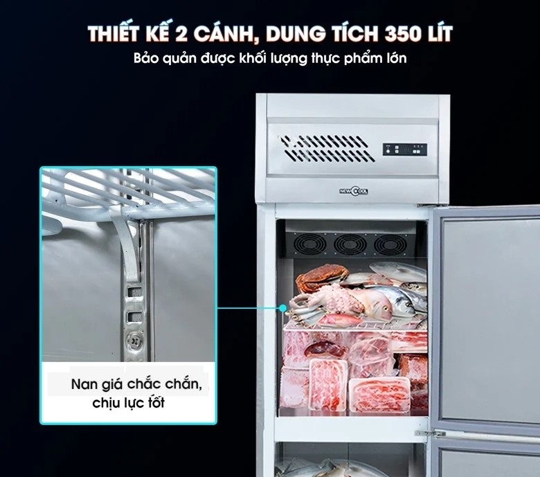 Dung tích lớn – Thiết kế 2 cánh sang trọng, tiện dụng