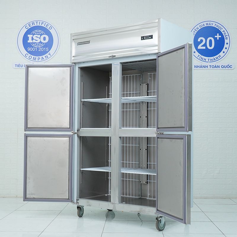 Tủ đông 4 cánh tiêu thụ bao nhiêu điện?