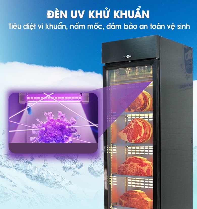 Trang bị đèn UV khử khuẩn, đảm bảo an toàn vệ sinh