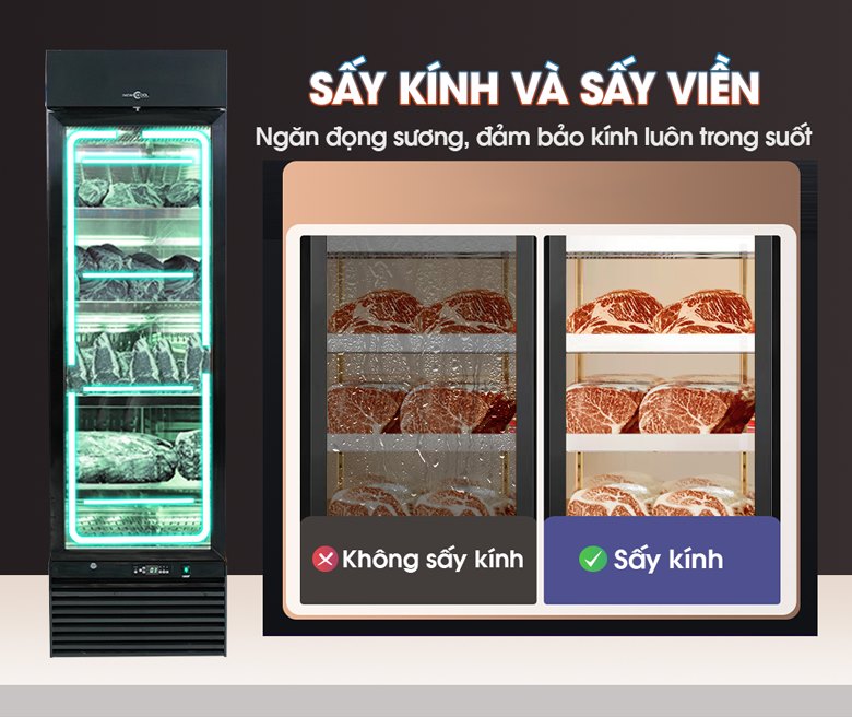 Chế độ sấy kính và sấy viền