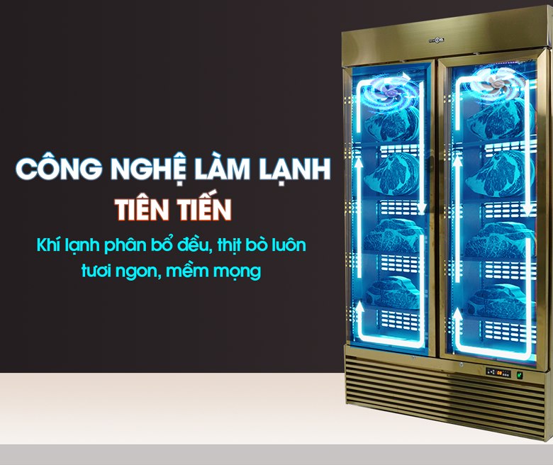 Công nghệ làm lạnh tiên tiến giúp giữ thịt tươi ngon lâu hơn 