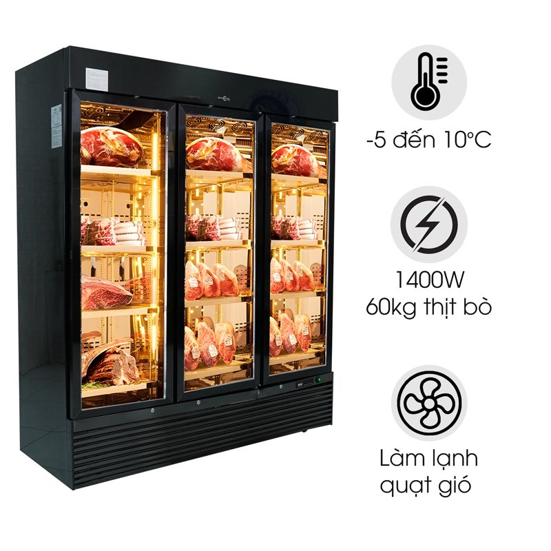 Tủ mát bảo quản thịt bò 3 cánh TB018.001