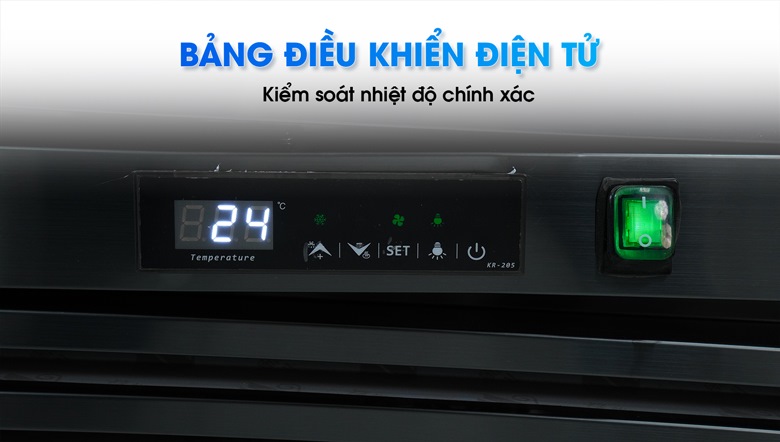Bảng điều khiển điện tử, dễ dàng cài đặt và theo dõi