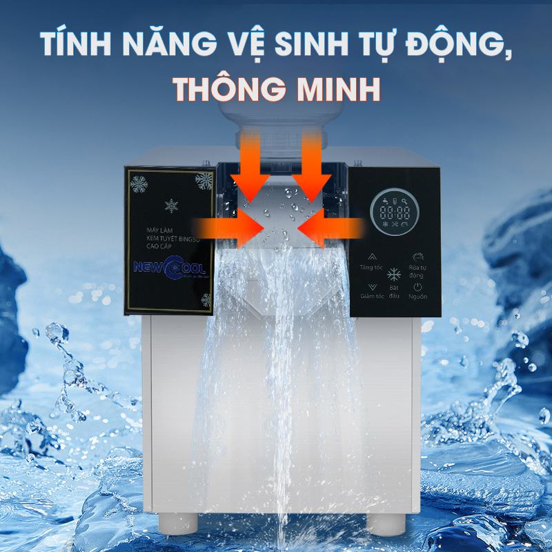 Bổ sung thêm tính năng tự động vệ sinh dao cạo và con lăn 