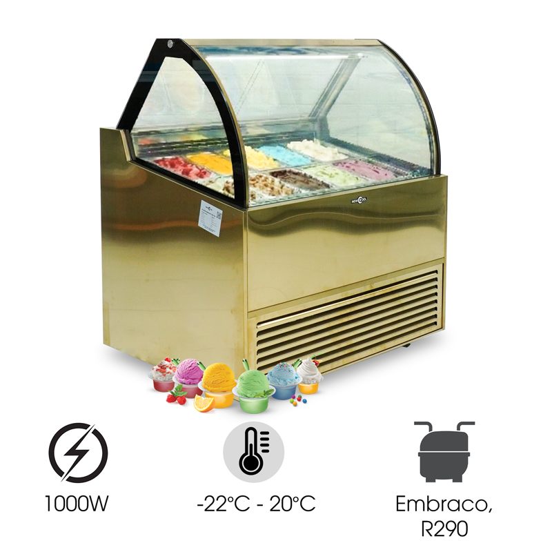 Tủ đông trưng bày kem tươi TQA12L