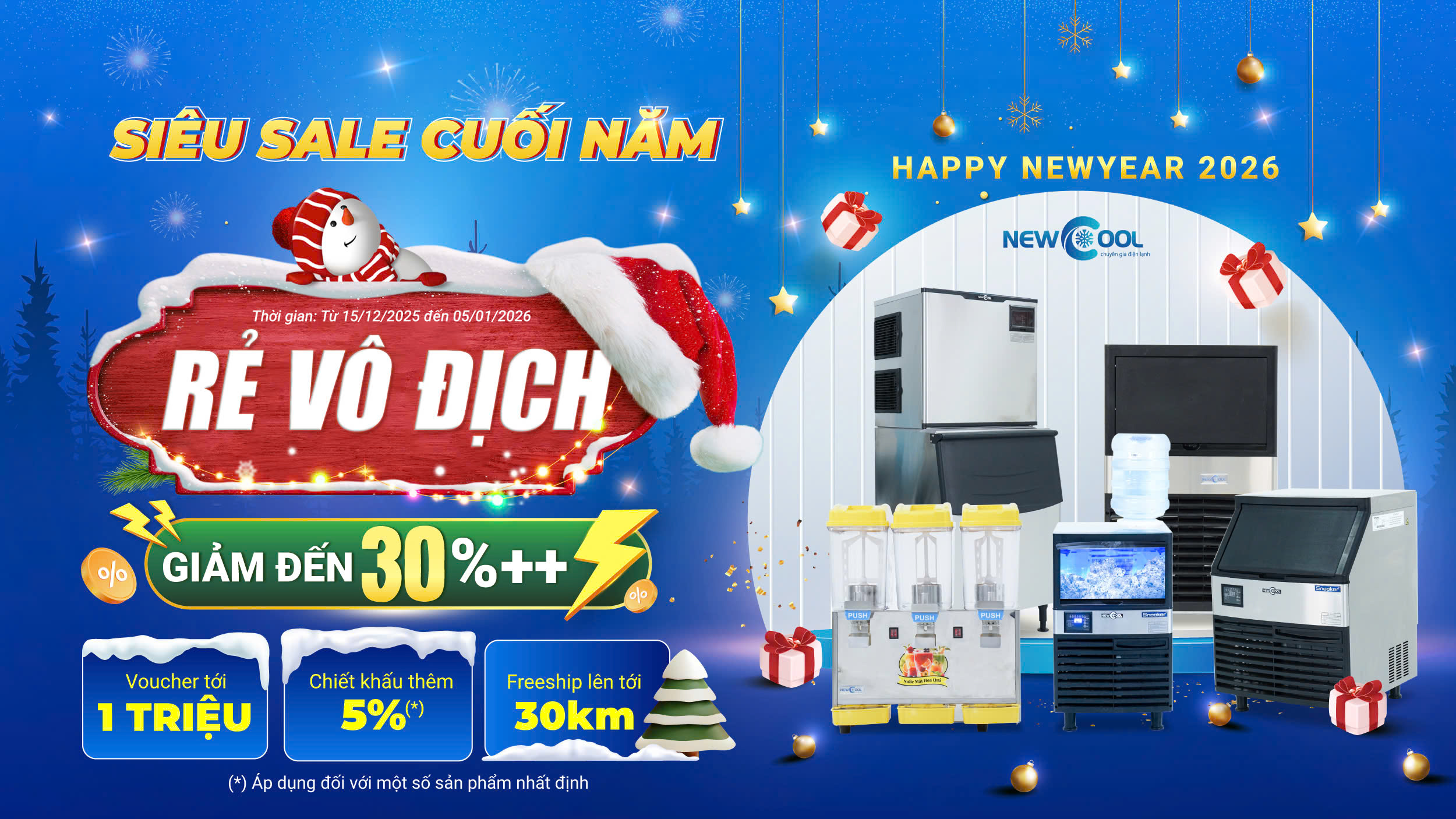 NEWCOOL: TƯNG BỪNG KHUYẾN MÃI CUỐI NĂM - CHÀO ĐÓN 2026