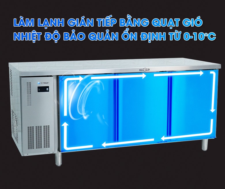 Nhiệt độ bảo quản luôn ổn định nhờ phương pháp làm lạnh gián tiếp Nhiệt độ bảo quản luôn ổn định nhờ phương pháp làm lạnh gián tiếp