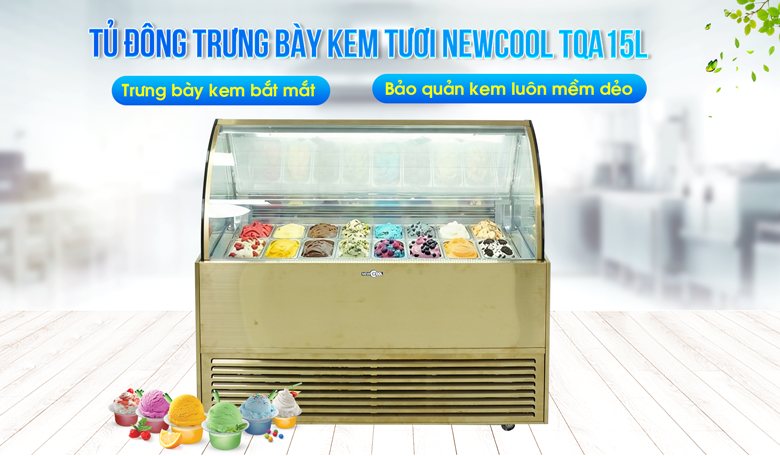 Hình ảnh tủ đông trưng bày kem tươi TQA15L Hình ảnh tủ đông trưng bày kem tươi TQA15L