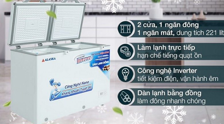 Tủ cấp đông hãng nào tốt? Alaska