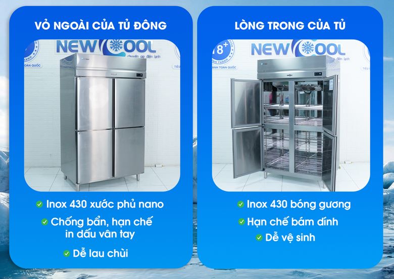 Chất liệu inox cao cấp, an toàn và bền bỉ