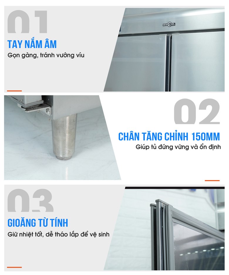 Một số tiện ích khác của tủ đông mát 
