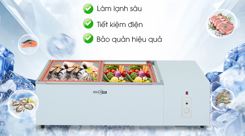 cơ sở nào nên mua tủ đông nằm trưng bày thực phẩm
