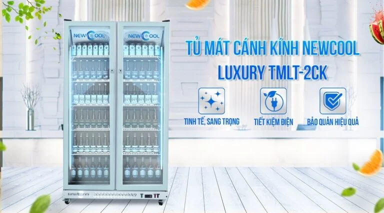 phân biệt các loại tủ mát cánh kính, 2 cánh