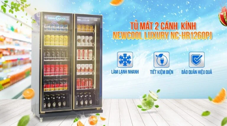 phân biệt các loại tủ mát cánh kính, lưu ý