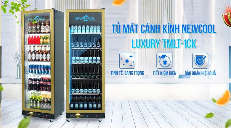 phân biệt các loại tủ mát cánh kính