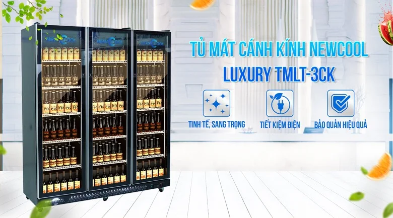 tủ mát cánh kính hãng nào tốt newcool