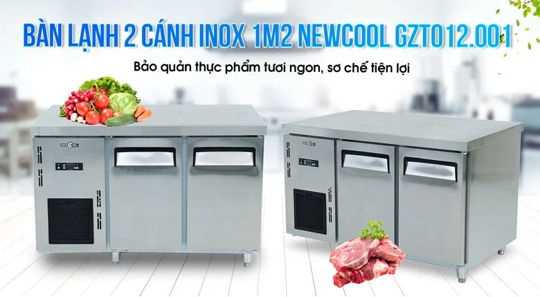 ứng dụng của bàn lạnh bếp ăn