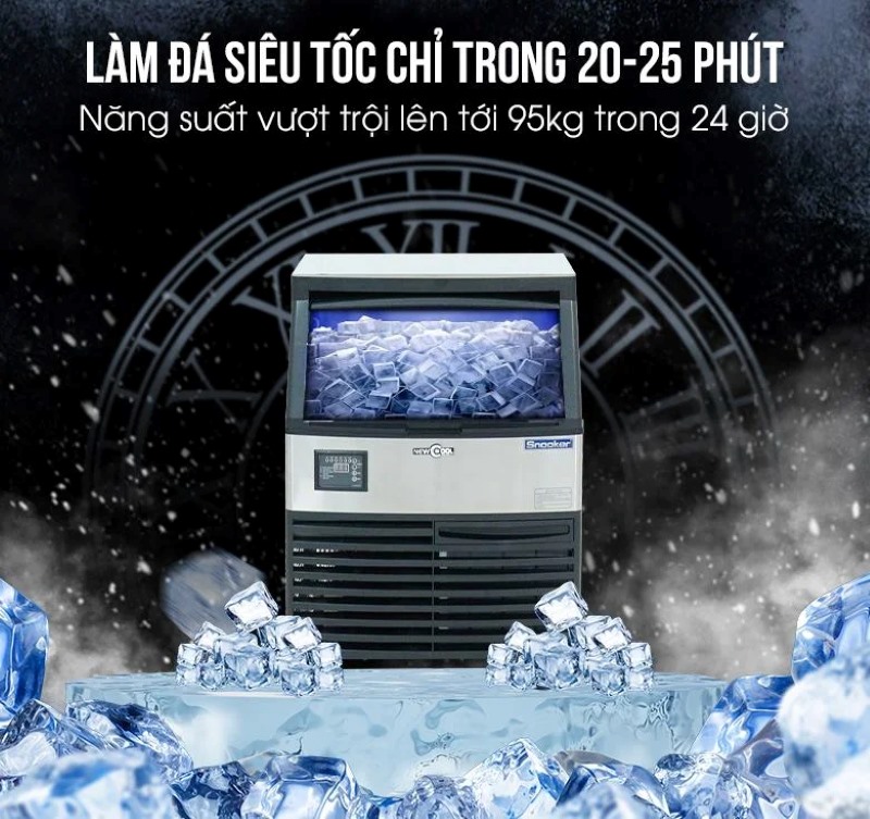 Chọn máy có tốc độ làm đá nhanh