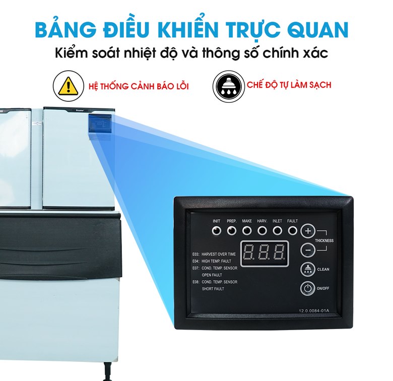 Bảng điều khiển điện tử, dễ dàng sử dụng 