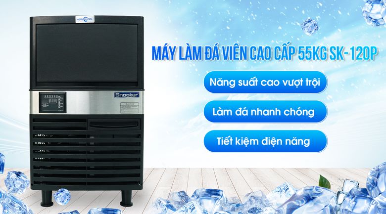 Máy làm đá viên 55kg NC-SK-120P 