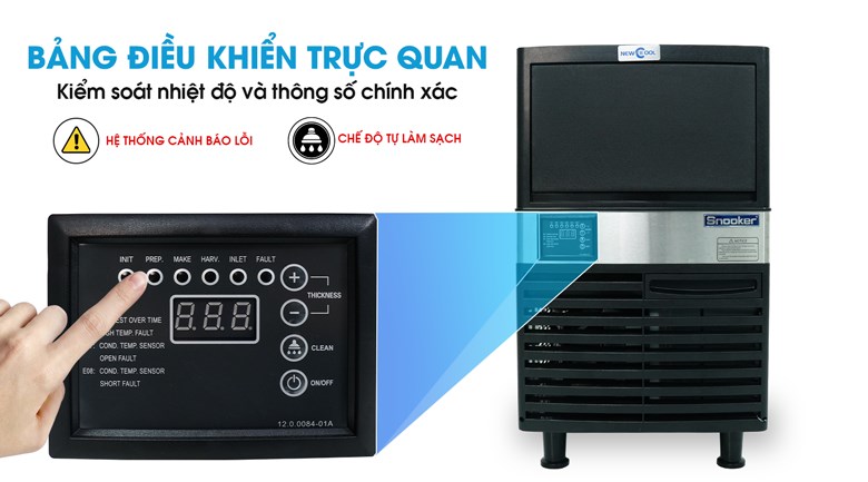 Bảng điều khiển dễ sử dụng, kiểm soát nhiệt độ chính xác 