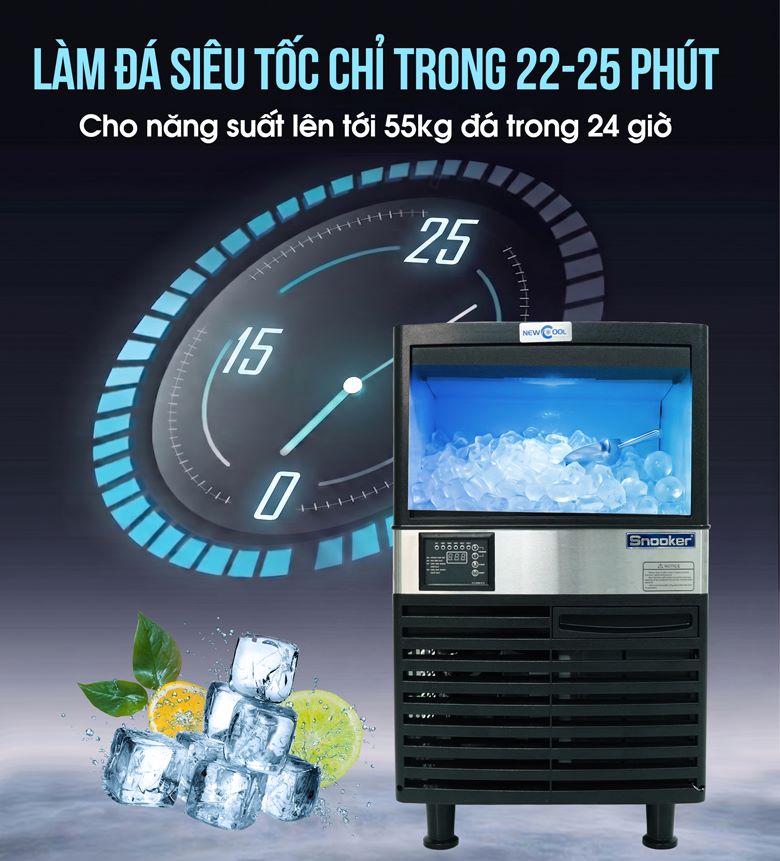 Làm đá siêu tốc chỉ trong 22-25 phút