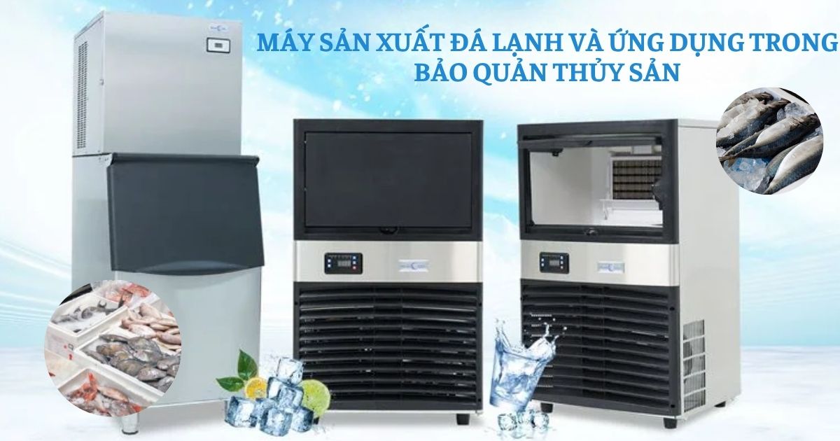 Máy sản xuất đá lạnh và ứng dụng trong bảo quản thủy sản
