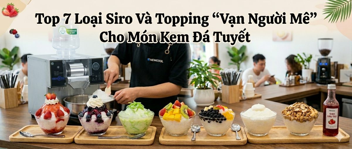 Top 7 loại siro và topping 