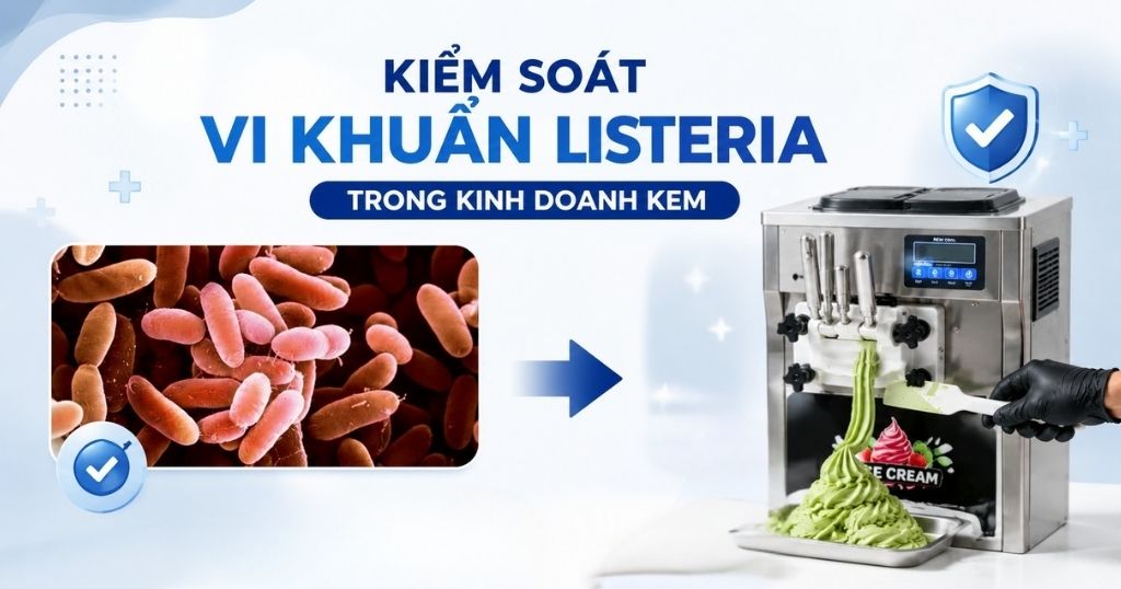 Kiểm soát vi khuẩn Listeria trong kinh doanh kem: Bài học về vệ sinh thiết bị