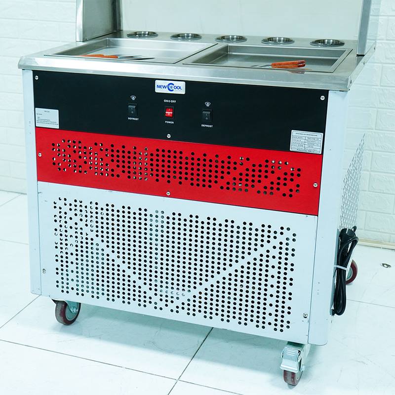 Máy làm kem cuộn đôi chảo vuông NEWCOOL CB-350F-2 - 3
