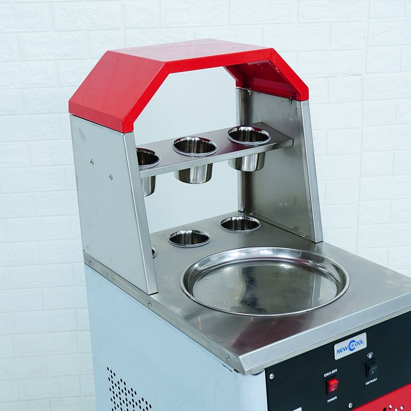 Máy làm kem cuộn đơn chảo tròn NEWCOOL CB-350R-1 - 5