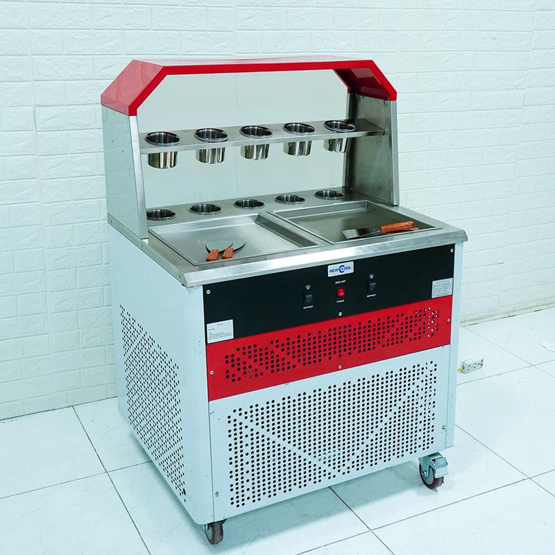 Máy làm kem cuộn đôi chảo vuông NEWCOOL CB-350F-2 - 1
