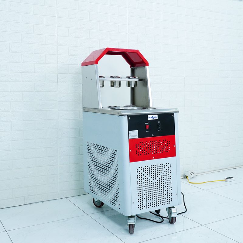 Máy làm kem cuộn đơn chảo tròn NEWCOOL CB-350R-1 - 3