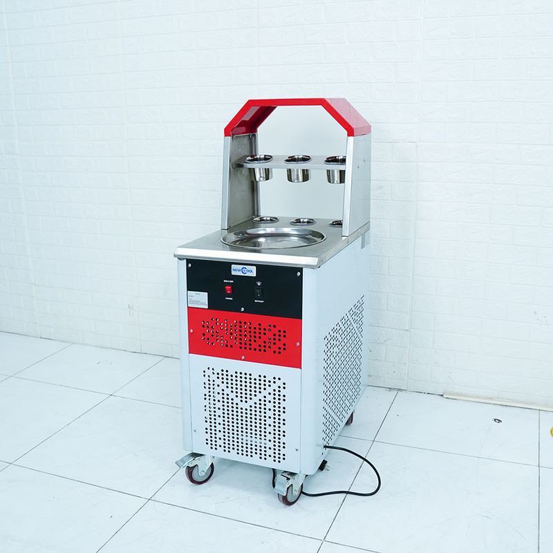 Máy làm kem cuộn đơn chảo tròn NEWCOOL CB-350R-1 - 2