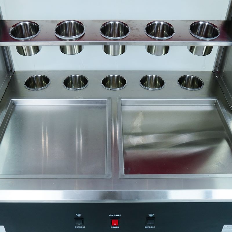 Máy làm kem cuộn đôi chảo vuông NEWCOOL CB-350F-2 - 5